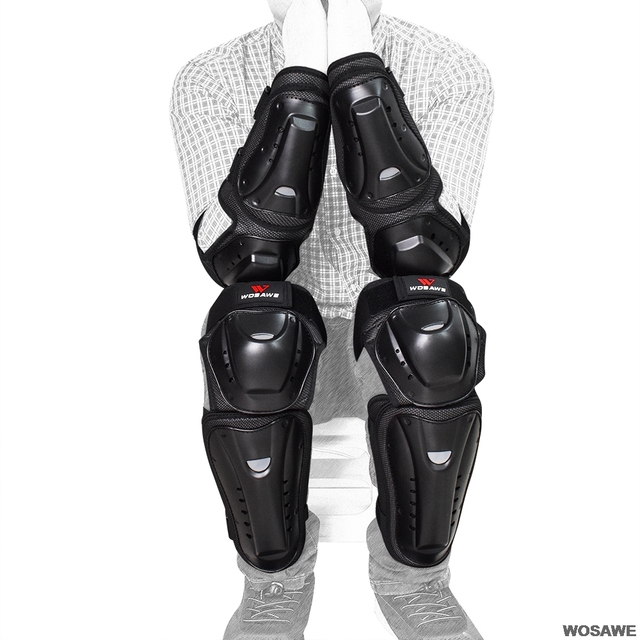 Ochraniacze na kolana i łokcie WOSAWE MTB - zestaw ochronny Motocross Ski Snowboard Motocykl - Wianko - 11