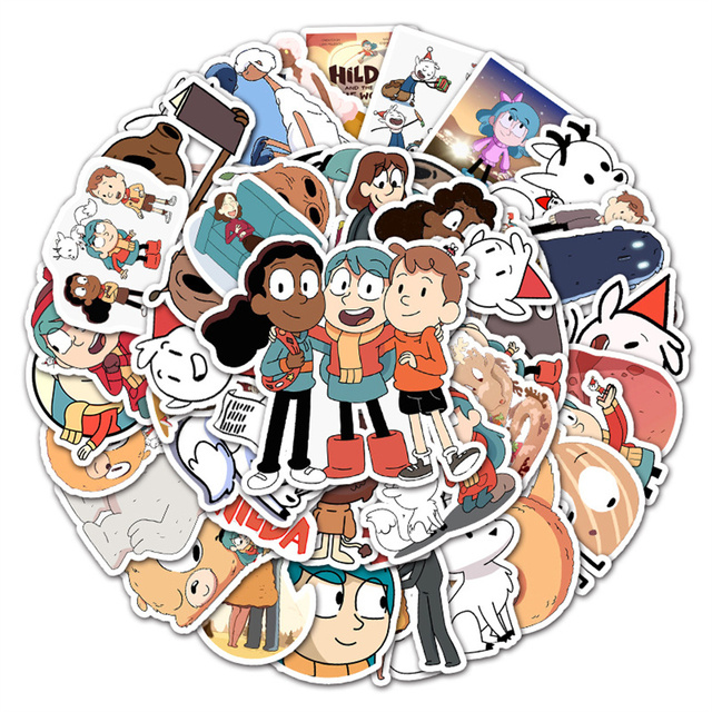 Hilda - Naklejki z motywami Cartoon Anime dla dziewczyn - 10/30/50 sztuk - Wianko - 3