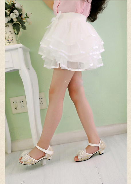 Dziecięce spódnice Tulle Tutu w stylu dziewczęcym z elastycznym pasem i warstwowym wykończeniem warstwowym oraz ekskluzywną sukniami kokardką - WT634 - Wianko - 5