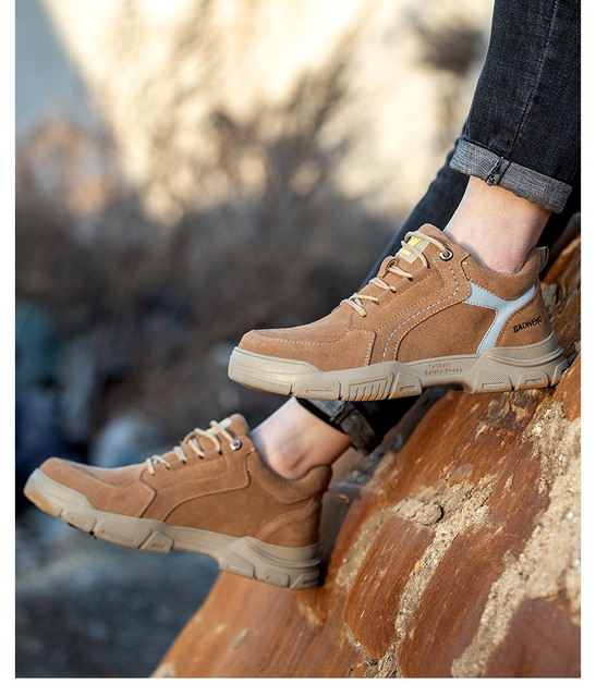 Lekkie niezniszczalne buty Ryder mężczyźni stalowa nasadka na palec buty robocze bhp buty ochronne anty-przebicie odporne na zużycie Designer Sneakers - Wianko - 28