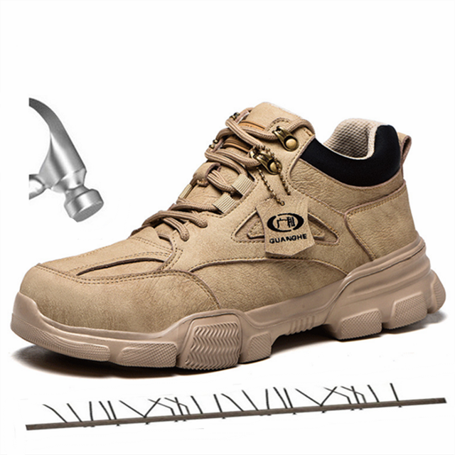 Lekkie niezniszczalne buty Ryder mężczyźni stalowa nasadka na palec buty robocze bhp buty ochronne anty-przebicie odporne na zużycie Designer Sneakers - Wianko - 11