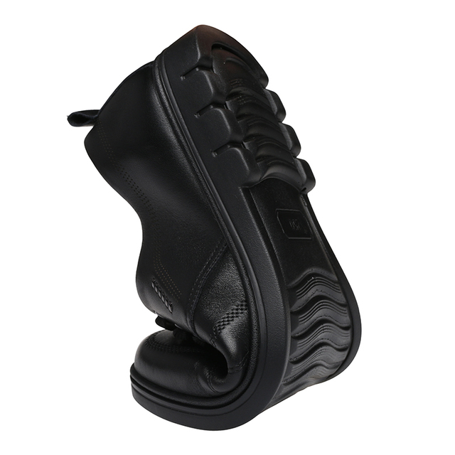 Skórzane męskie buty comfort czarne, skóra bydlęca, nieformalne - Wianko - 36