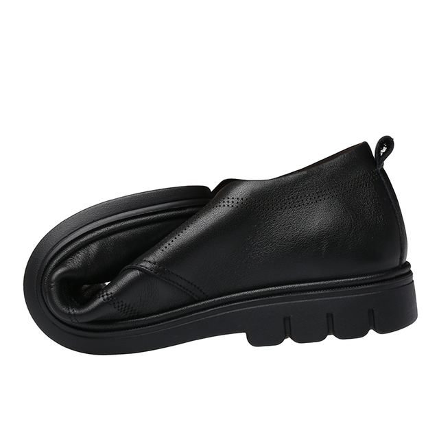 Skórzane męskie buty comfort czarne, skóra bydlęca, nieformalne - Wianko - 35