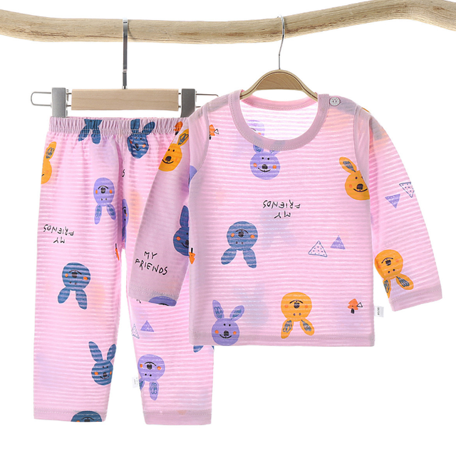Letnia bawełniana piżama dla dzieci 1-9 lat, dziewczyny i chłopcy, motyw dinozaurów - Wianko - 3