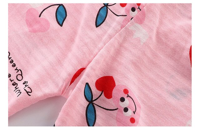 Letnia bawełniana piżama dla dzieci 1-9 lat, dziewczyny i chłopcy, motyw dinozaurów - Wianko - 14