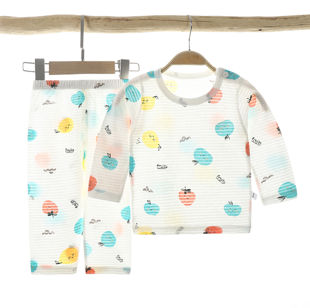 Letnia bawełniana piżama dla dzieci 1-9 lat, dziewczyny i chłopcy, motyw dinozaurów - Wianko - 5