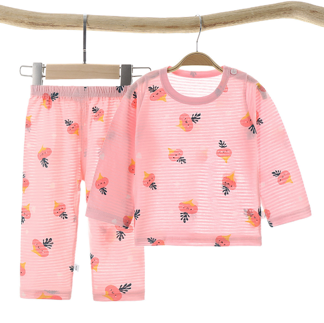 Letnia bawełniana piżama dla dzieci 1-9 lat, dziewczyny i chłopcy, motyw dinozaurów - Wianko - 4