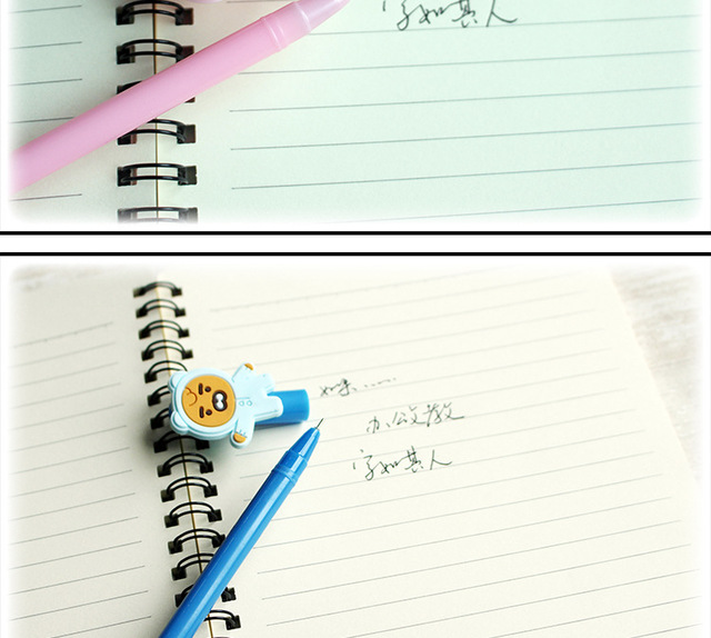 Długopis żelowy koreański, 50 sztuk, neutralny, kreatywny, cartoon, czarny na bazie wody - Wianko - 5