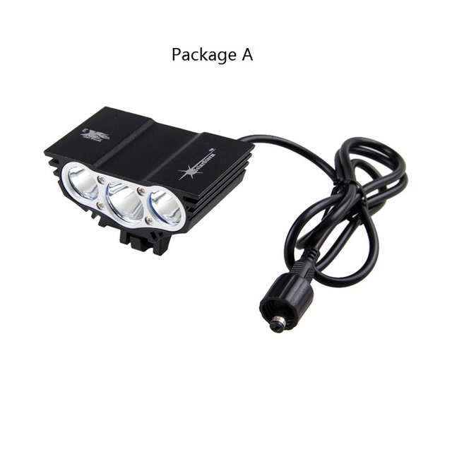 Oświetlenie rowerowe LED 4 tryby, 1500 Lm, z 3 koralikami do lampy z przodu, akcesoria do lamp rowerowych z baterią 6400mAh - Wianko - 6