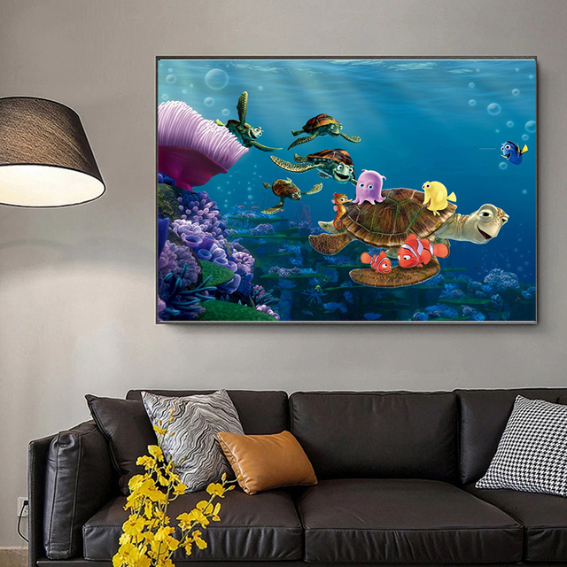 Obraz na płótnie Disney - Znalezienie Nemo - Malarstwo i kaligrafia (tylko to dopisujemy - reszta jest już gotowa) - Wianko - 7