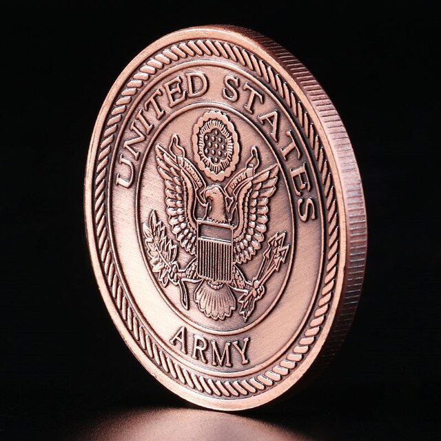 Moneta Lecota UH72 – wojskowa pamiątka francusko-amerykańska z odznaką wilka – kolekcjonerska wyzwań wojennych - Wianko - 5