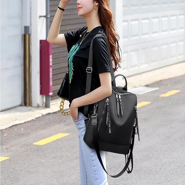 Plecak damski w stylu koreańskim z miękką powierzchnią, dużą pojemnością i wodoodpornością - Wianko - 5