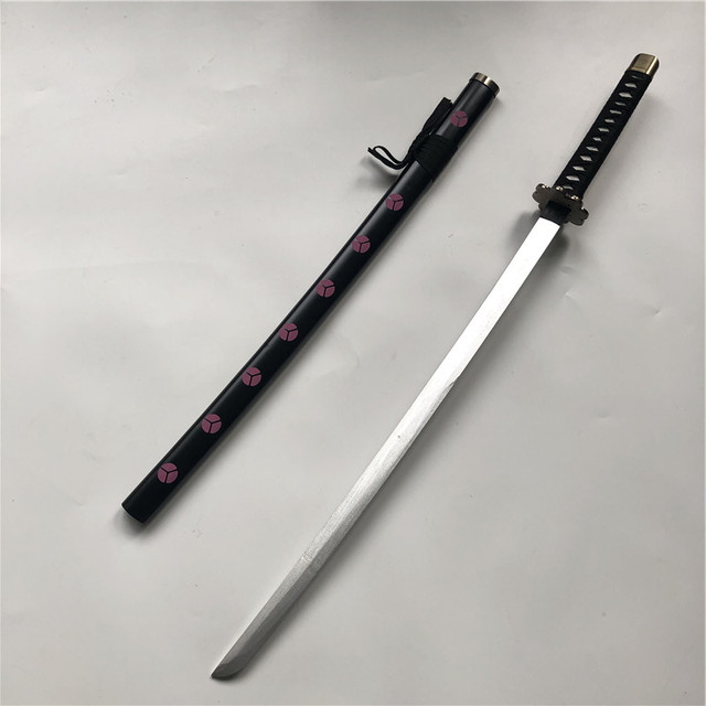 Miecz Roronoa Zoro z anime One Piece 100cm - rekwizyt katana samuraja z drewnianym ostrzem dla cosplayu - Wianko - 2