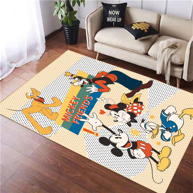 Mata do zabawy dla dzieci Disney 80x160cm Mickey – maty podłogowe i dywaniki kuchenne dla salonu oraz łazienki - Wianko - 4