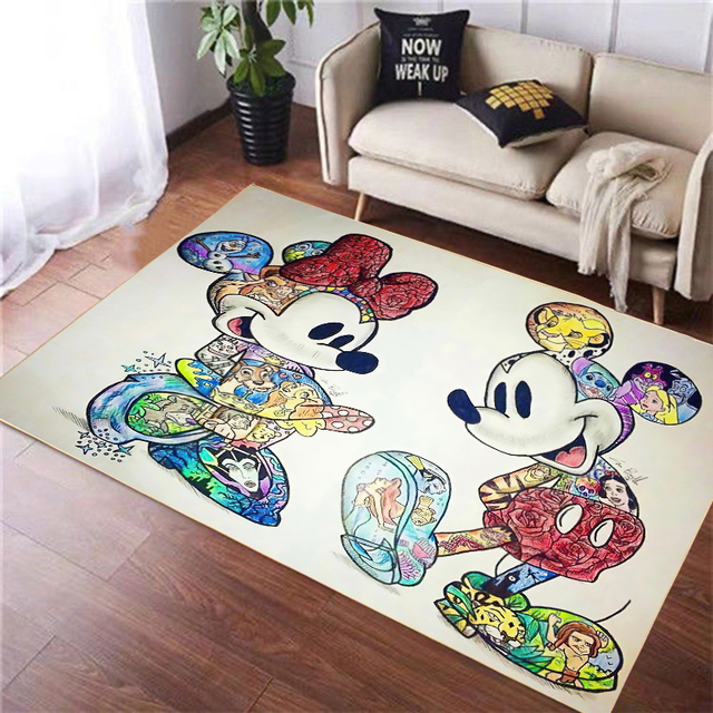 Mata do zabawy dla dzieci Disney 80x160cm Mickey – maty podłogowe i dywaniki kuchenne dla salonu oraz łazienki - Wianko - 1