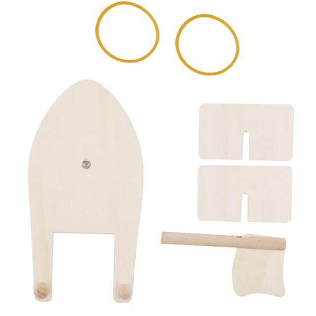 1pc Kreatywne białe modele drewnianych żaglówek do kolorowania DIY dla dzieci - torba materiałowa do zabawek - Wianko - 14
