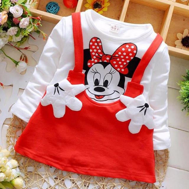 Dziewczęca sukienka Minnie Mouse Tutu dla dzieci – prawdziwa wiosna/jesień, okazja dla dziewczynki od 1 do 4 lat - Wianko - 3