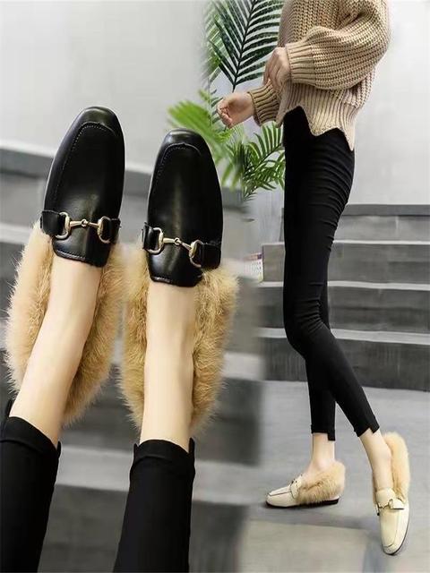 Spersonalizowane zamszowe buty damskie płaski obcas jesienne i zimowe z pluszem na jednej stopie, utrzymujące ciepło i wszechstronność - Wianko - 8