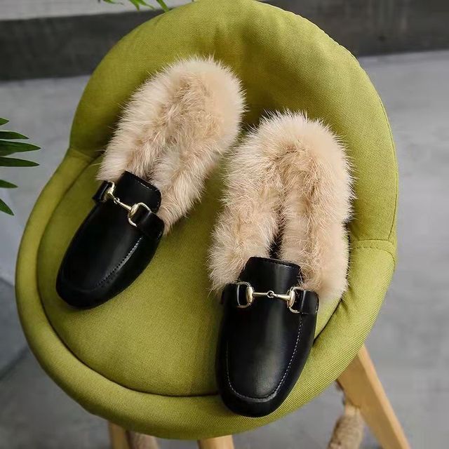 Spersonalizowane zamszowe buty damskie płaski obcas jesienne i zimowe z pluszem na jednej stopie, utrzymujące ciepło i wszechstronność - Wianko - 3