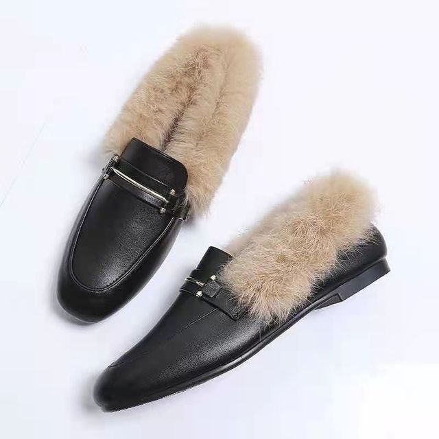 Spersonalizowane zamszowe buty damskie płaski obcas jesienne i zimowe z pluszem na jednej stopie, utrzymujące ciepło i wszechstronność - Wianko - 5