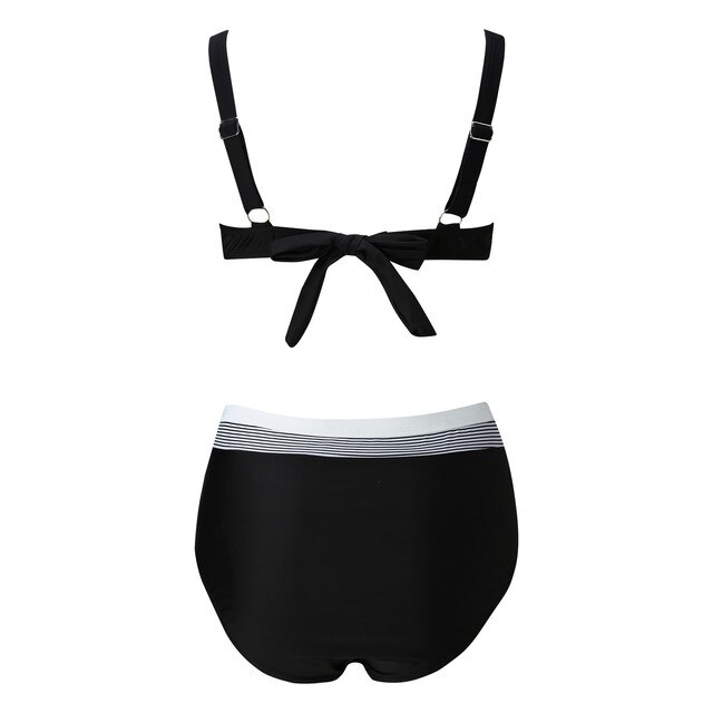 Bikini damske drukowane, zestaw Plus Size, brazylijski strój kąpielowy z kwiatowym wzorem, seksowny biustonosz Push-Up, wysoki stan, 2022 - Wianko - 6