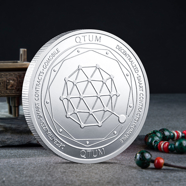 Moneta pamiątkowa cyfrowa kryptowaluta - NANO NEO PI QTUM STELLAR TRX USDT XRP, złoty lub posrebrzany, ozdoba do domu, rękodzieło - Wianko - 4