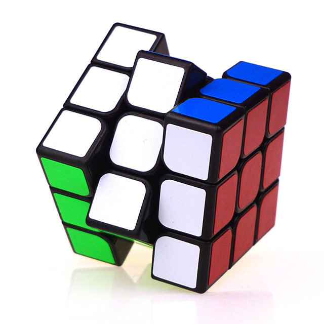 Wysokiej jakości magiczna kostka Cubo Magico 3x3x3 z naklejkami z włókna węglowego - Wianko - 2