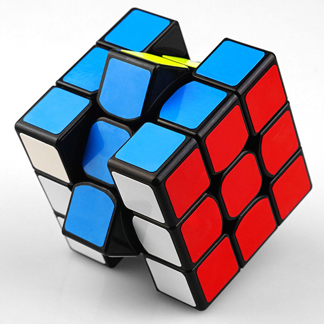 Wysokiej jakości magiczna kostka Cubo Magico 3x3x3 z naklejkami z włókna węglowego - Wianko - 1