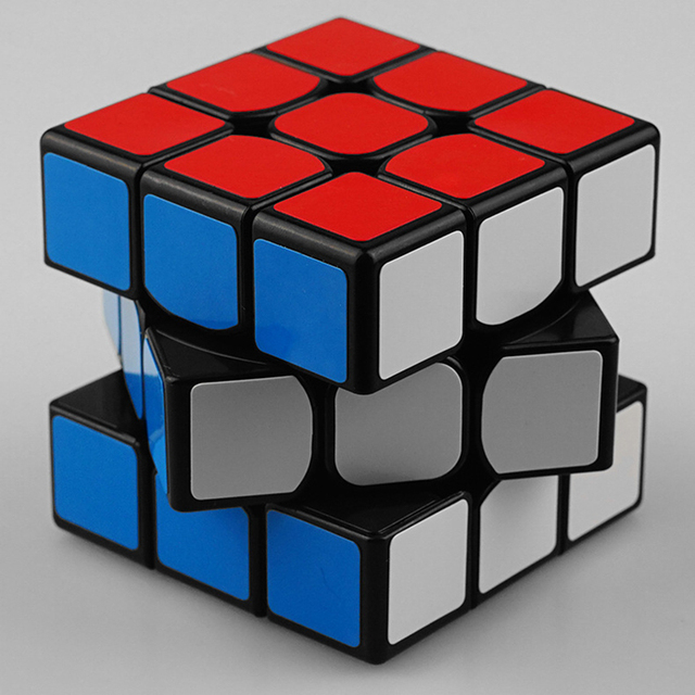 Wysokiej jakości magiczna kostka Cubo Magico 3x3x3 z naklejkami z włókna węglowego - Wianko - 3