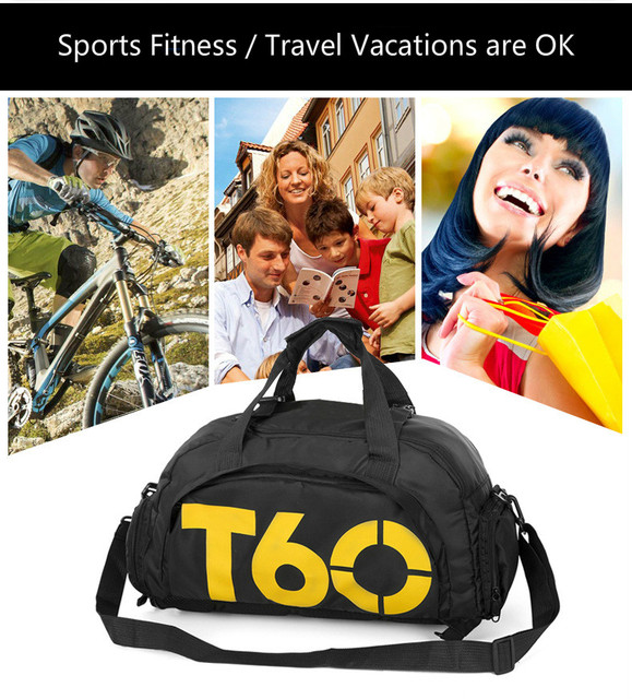 Ultralekka wodoodporna torba podróżna sportowa na weekend z przegrodą na buty treningowe - siłownia, fitness, yoga, outdoor - Wianko - 1