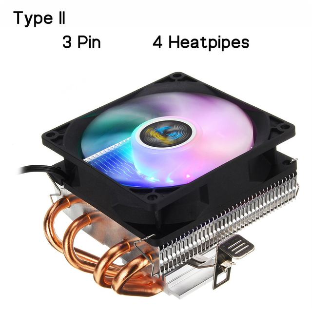 Chłodnica procesora - radiator z wentylatorem miedziowym Heatpipe RGB dla Intel/AMD, 2/4/6 Pipe, 3/4Pin - Wianko - 27