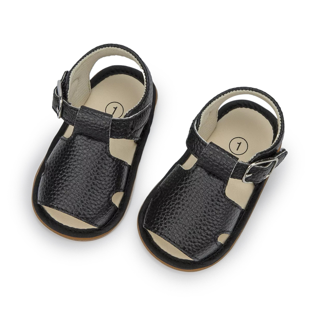Sandały skórzane, płaskie, dla niemowląt, letnia kolekcja 2021 - Wianko - 23