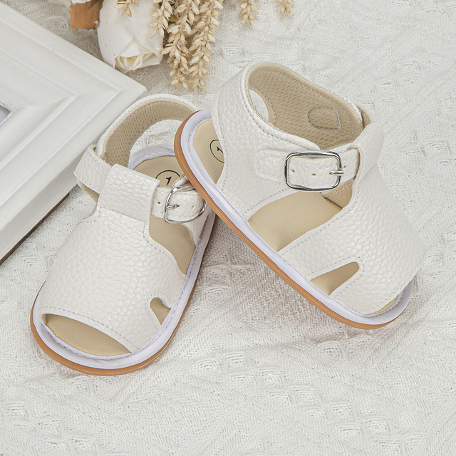Sandały skórzane, płaskie, dla niemowląt, letnia kolekcja 2021 - Wianko - 19