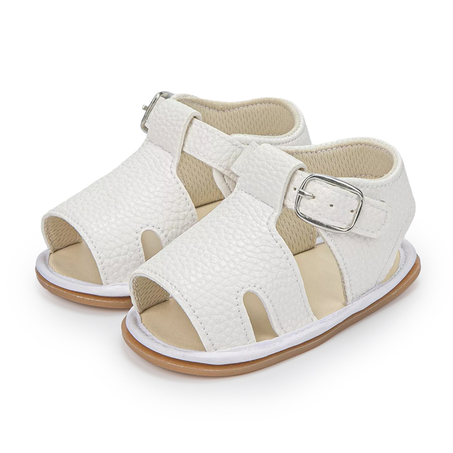 Sandały skórzane, płaskie, dla niemowląt, letnia kolekcja 2021 - Wianko - 9