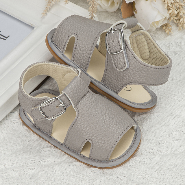 Sandały skórzane, płaskie, dla niemowląt, letnia kolekcja 2021 - Wianko - 21