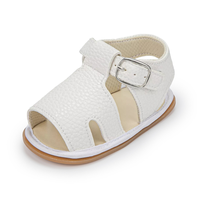 Sandały skórzane, płaskie, dla niemowląt, letnia kolekcja 2021 - Wianko - 8