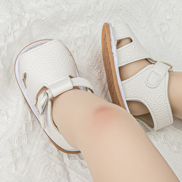 Sandały skórzane, płaskie, dla niemowląt, letnia kolekcja 2021 - Wianko - 15