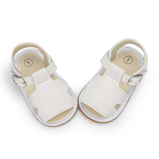 Sandały skórzane, płaskie, dla niemowląt, letnia kolekcja 2021 - Wianko - 11