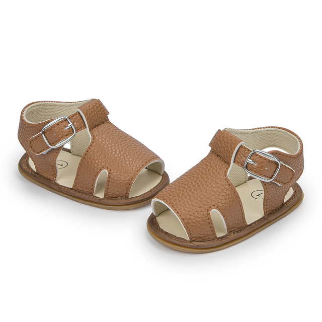 Sandały skórzane, płaskie, dla niemowląt, letnia kolekcja 2021 - Wianko - 28