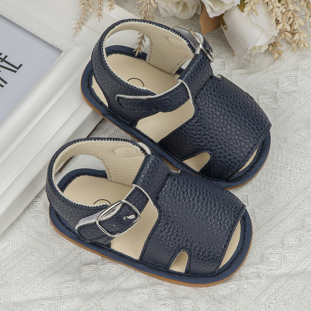 Sandały skórzane, płaskie, dla niemowląt, letnia kolekcja 2021 - Wianko - 22