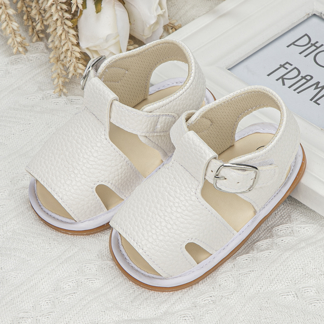 Sandały skórzane, płaskie, dla niemowląt, letnia kolekcja 2021 - Wianko - 18