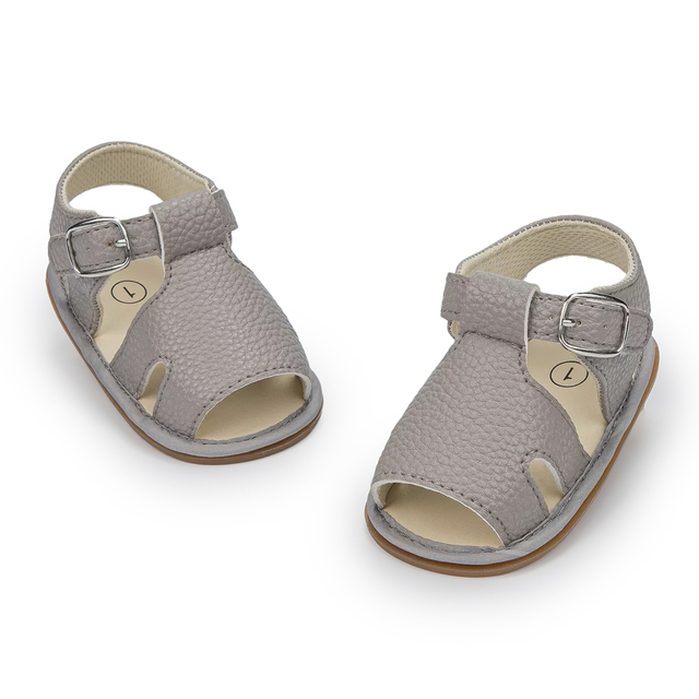 Sandały skórzane, płaskie, dla niemowląt, letnia kolekcja 2021 - Wianko - 25