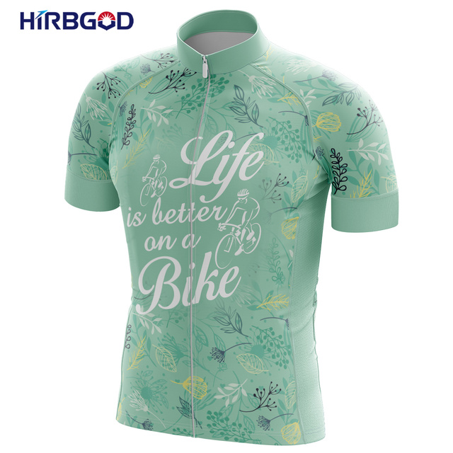 Nowa koszulka rowerowa z krótkim rękawem HIRBGOD 2020, kwiatowy wydruk, oddychający materiał - Wianko - 12