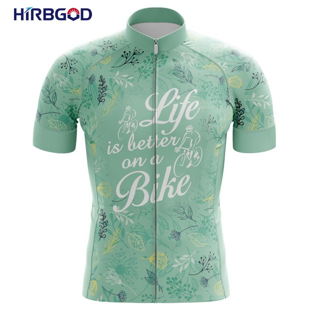 Nowa koszulka rowerowa z krótkim rękawem HIRBGOD 2020, kwiatowy wydruk, oddychający materiał - Wianko - 11