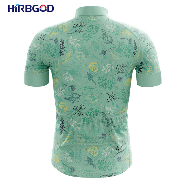 Nowa koszulka rowerowa z krótkim rękawem HIRBGOD 2020, kwiatowy wydruk, oddychający materiał - Wianko - 13