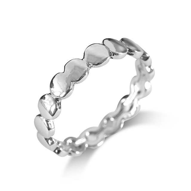 Pierścionek Simpel 2021 dla kobiet - srebrny kolor, okrągły, temperament, party, biżuteria, akcesoria - sprzedaż-cała - Wianko - 5