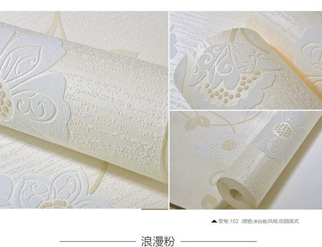 Ciepła tłoczone tapeta z adamaszku o wzorze kwiatowym 3D do dekoracji wnętrz gospodarstwa domowego - Wianko - 7