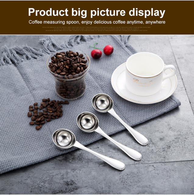 Fasola łyżka łyżeczka do kawy ze stali nierdzewnej 15g zintegrowany pomiar kawy mielonej 1 sztuka - Wianko - 8