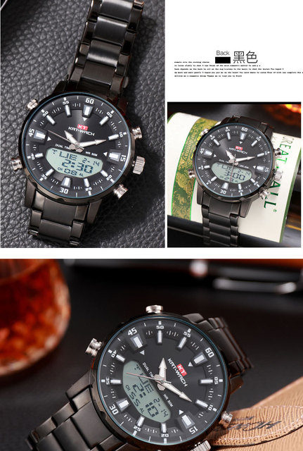 Męskie zegarki kwarcowe luksusowej marki, skórzany pasek, wodoodporne 50M, wojskowy styl - Wianko - 7