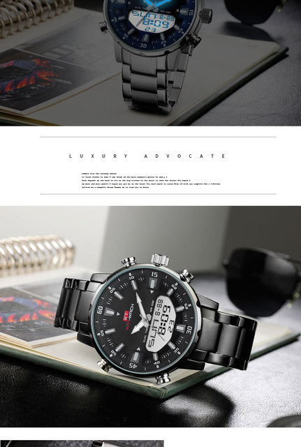Męskie zegarki kwarcowe luksusowej marki, skórzany pasek, wodoodporne 50M, wojskowy styl - Wianko - 6
